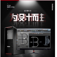 联想（Lenovo）ThinkStation P720（P710升级）高性能计算PC图形工作站主机 2颗银牌4110 8核2.1G CPU 16G/1T+240G/P400 2G