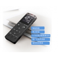 索尼（SONY）录音笔ICD-UX565F 8GB 黑色 智能降噪支持音频线转录 专业线性录音模式 商务学习采访