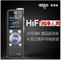 爱国者（aigo） 录音笔专业高清降噪远距微型迷你插卡学生mp3播放器 R6625 |16G 录音笔