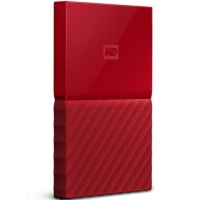 西部数据(WD)2TB USB3.0移动硬盘My Passport 2.5英寸 中国红(密码保护 自动备份)WDBS4B0020BRD