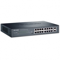 TP-LINK TL-SL1218MP 16口百兆PoE交换机 2个千兆口