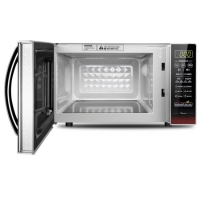 美的（Midea）EM7KCGW3-NR 快捷微波炉 微电脑操控 平板加热 智能蒸煮菜单 20升