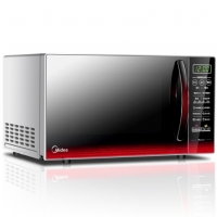 美的（Midea）EM7KCGW3-NR 快捷微波炉 微电脑操控 平板加热 智能蒸煮菜单 20升