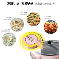 小熊（Bear）电饼铛家用早餐机加深加大煎饼铛烙饼机电煎锅单盘电烤盘不粘锅DBC-B10D3