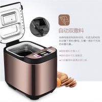 美的（Midea）面包机 早餐机 烤面包机 和面机 多功能 可预约全自动家用双撒料智能面包机 ESC1510