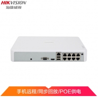 海康威视网络监控硬盘录像机高清网络8路监控主机带POE供电 DS-7108N-F...