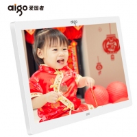 爱国者（aigo） 数码相框DPF83 （宽屏）8英寸高清电子相册 智能家居 支持视频音乐 SD卡/U盘直插 珍珠白