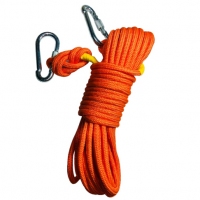 先锋连 钢丝内芯缓降逃生安全绳索登山攀岩户外训练求生救生救援抗洪救灾绳子自救非消防火灾绳索 10米带双钩