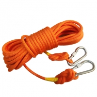 先锋连 钢丝内芯缓降逃生安全绳索登山攀岩户外训练求生救生救援抗洪救灾绳子自救非消防火灾绳索 10米带双钩