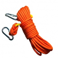 先锋连 钢丝内芯缓降逃生安全绳索登山攀岩户外训练求生救生救援抗洪救灾绳子自救非消防火灾绳索 10米带双钩