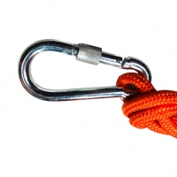 先锋连 钢丝内芯缓降逃生安全绳索登山攀岩户外训练求生救生救援抗洪救灾绳子自救非消防火灾绳索 10米带双钩