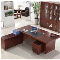 桌椅组合实木大班台办公桌单人简约现代主管经理桌家具1.4*0.7*0.76