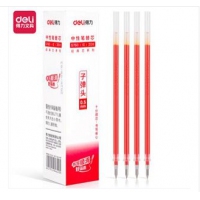 得力S760子弹头中性笔芯0.5mm(红/蓝)