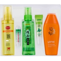 亚美 夏令护肤品 五件套(驱蚊液60g+花露水82g+防晒霜80g+薄荷霜6g+...