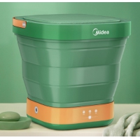 美的（Midea）迷你折叠洗衣机便携式 出差旅行家用宿舍用小型洗衣机 MX-XB...