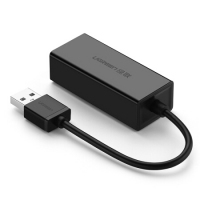 绿联20254，USB2.0转百兆有线网卡RJ45网线接口 适用苹果Mac小米盒...