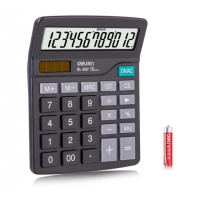 得力（deli）计算器12位大屏幕837ES 得力计算器/NO837ES